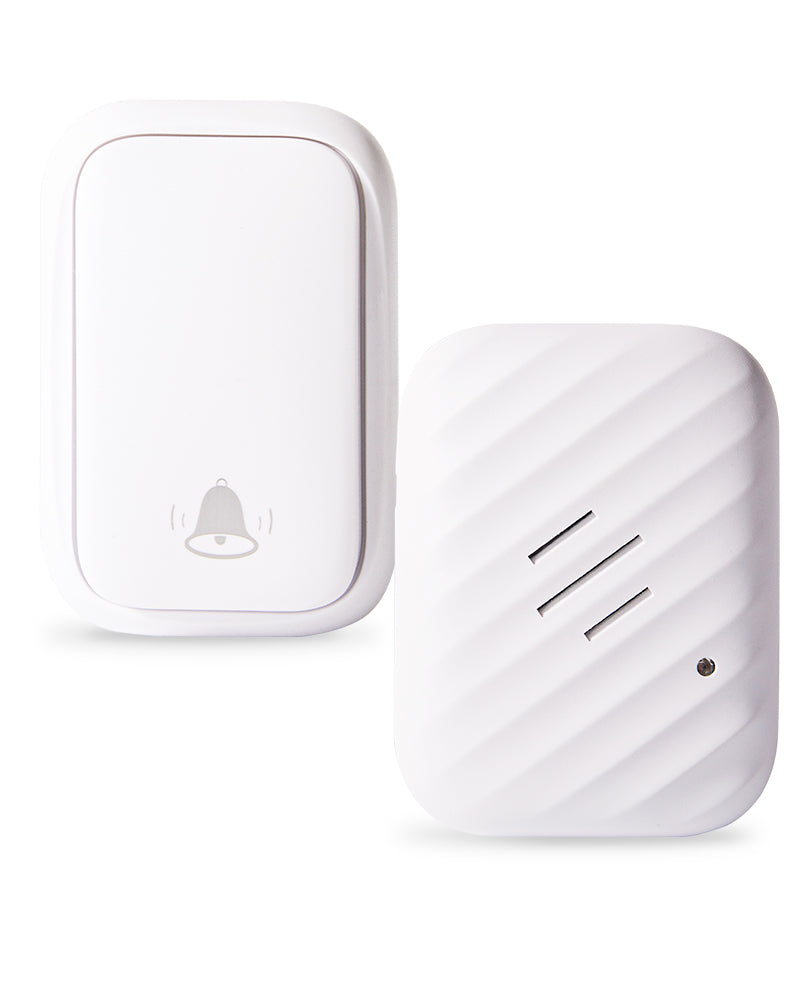 KIMROG Battery-Free Wireless Doorbell,No Batteries Needed (White) - SWD01